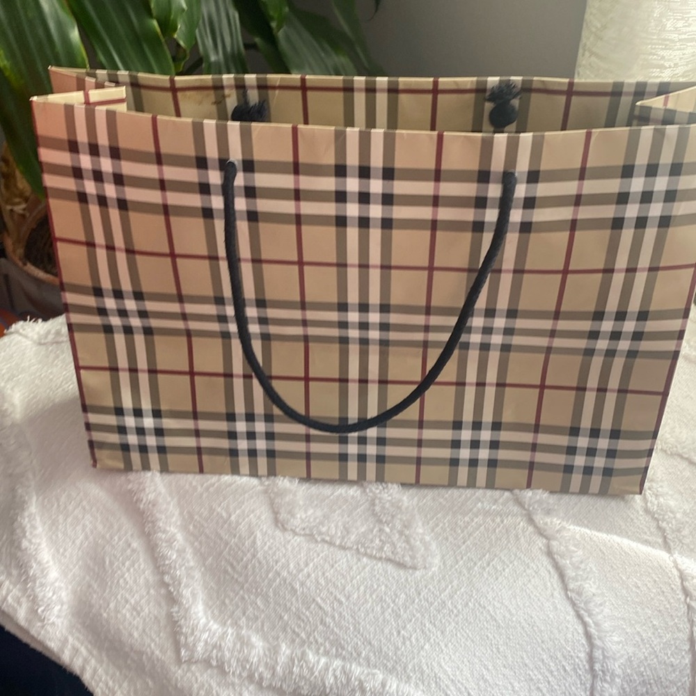 Paper shopping bag burberry